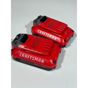 Craftsman V20 20V Lithium-Ion Battery Lot of 2 (2.0Ah) Cordless Tool Batteries